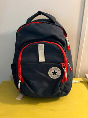 Converse Bookbag Medium Size Navy Red